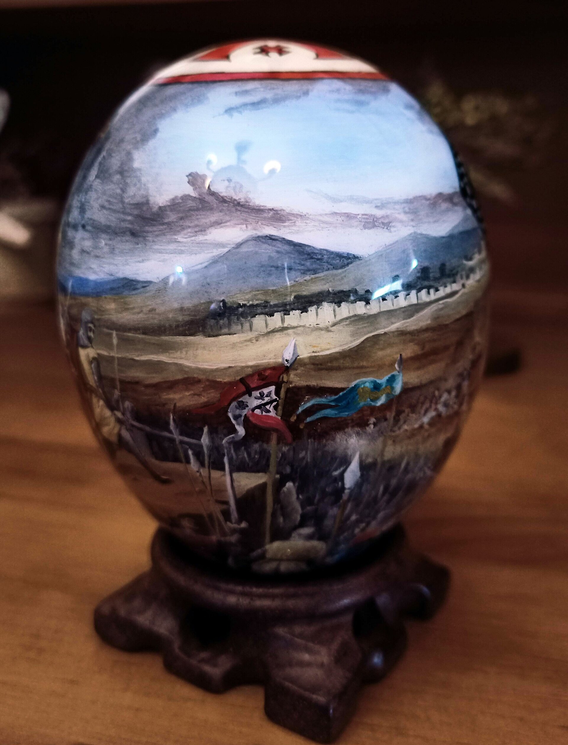 Huevo Decorativo Estilo Fabergé Hecho a Mano | Obra Escultórica Única - 2