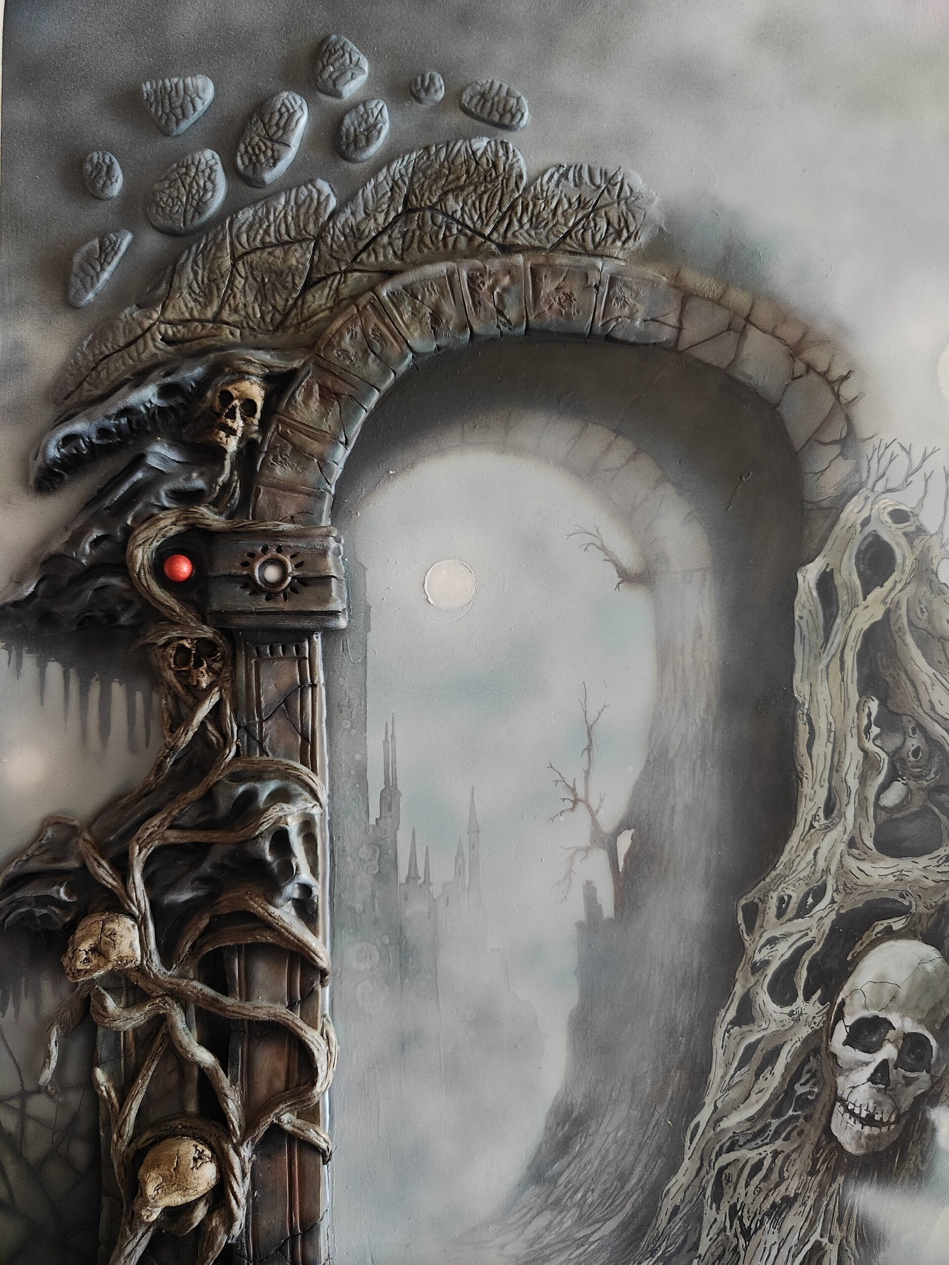 Portal al inframundo escultorico-pictórica Original Arte Contemporáneo Exclusivo - 9