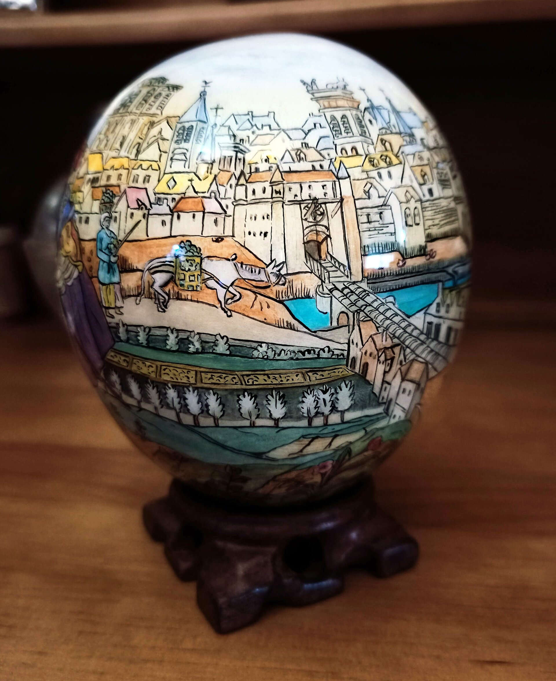 Huevo Artístico Estilo Fabergé en Técnica Escultórica | Obra Original Exclusiva - 2