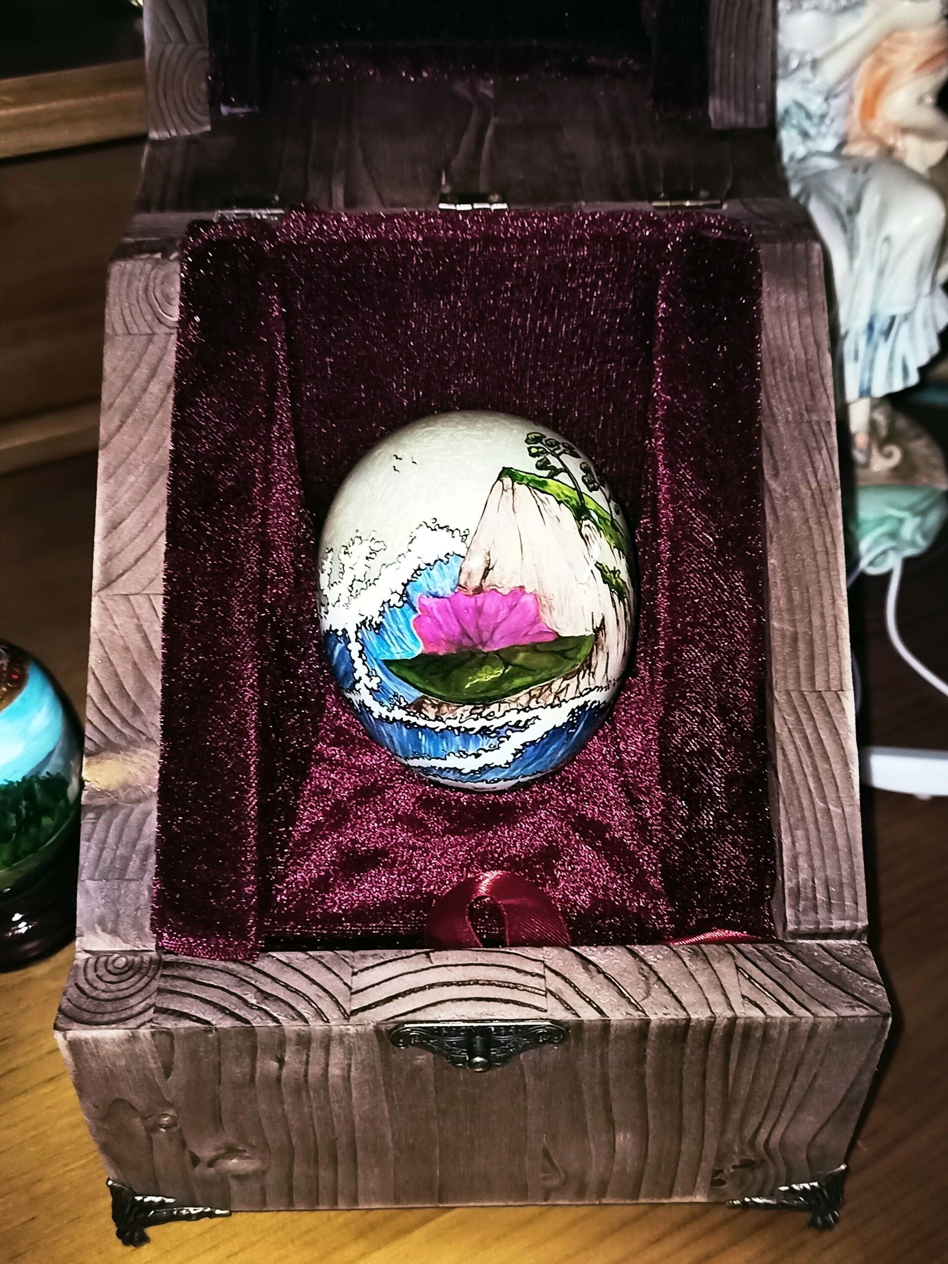 Huevo Decorativo de Alta Gama Estilo Fabergé | Obra Artesanal Única - 6