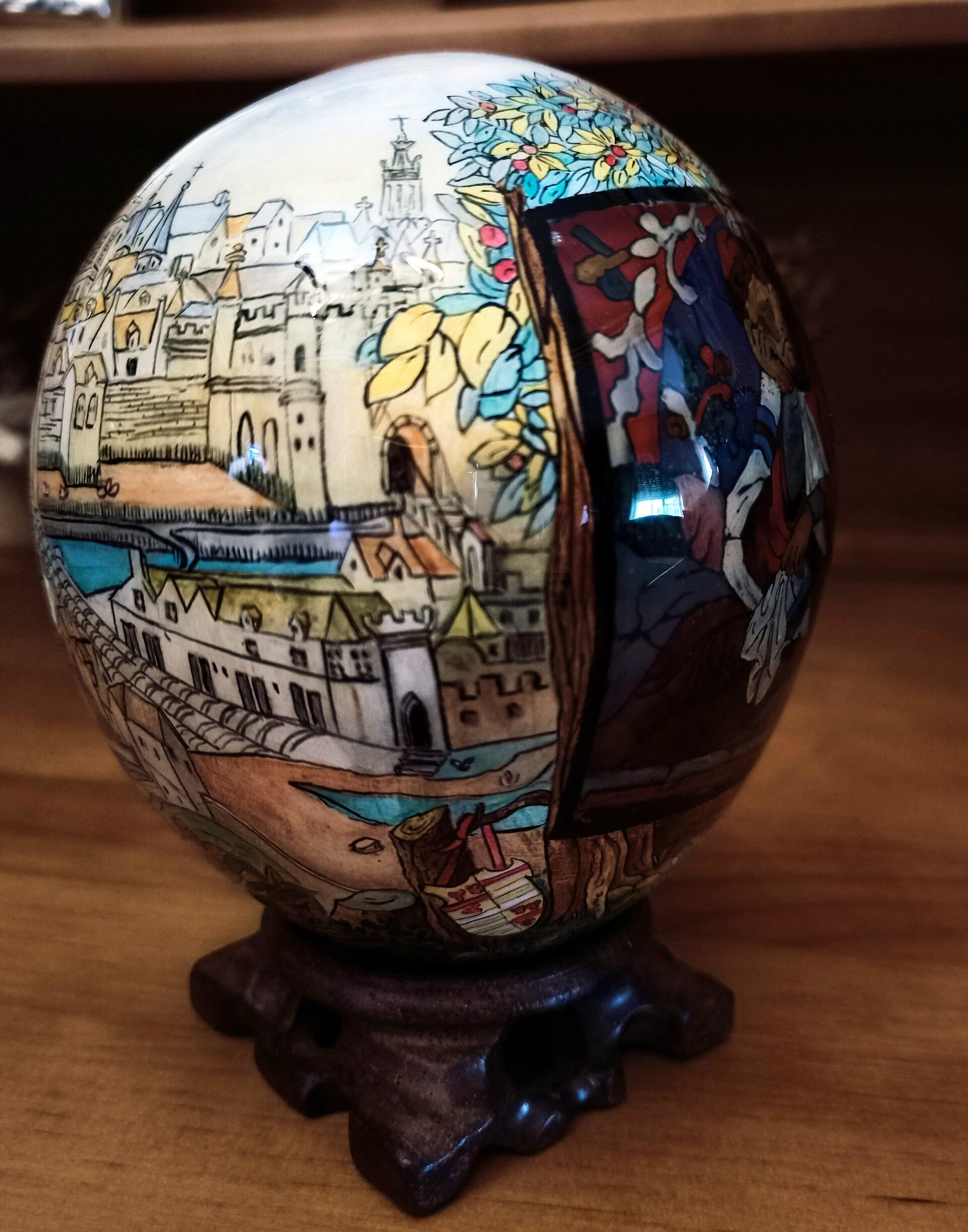 Huevo Artístico Estilo Fabergé en Técnica Escultórica | Obra Original Exclusiva - 3