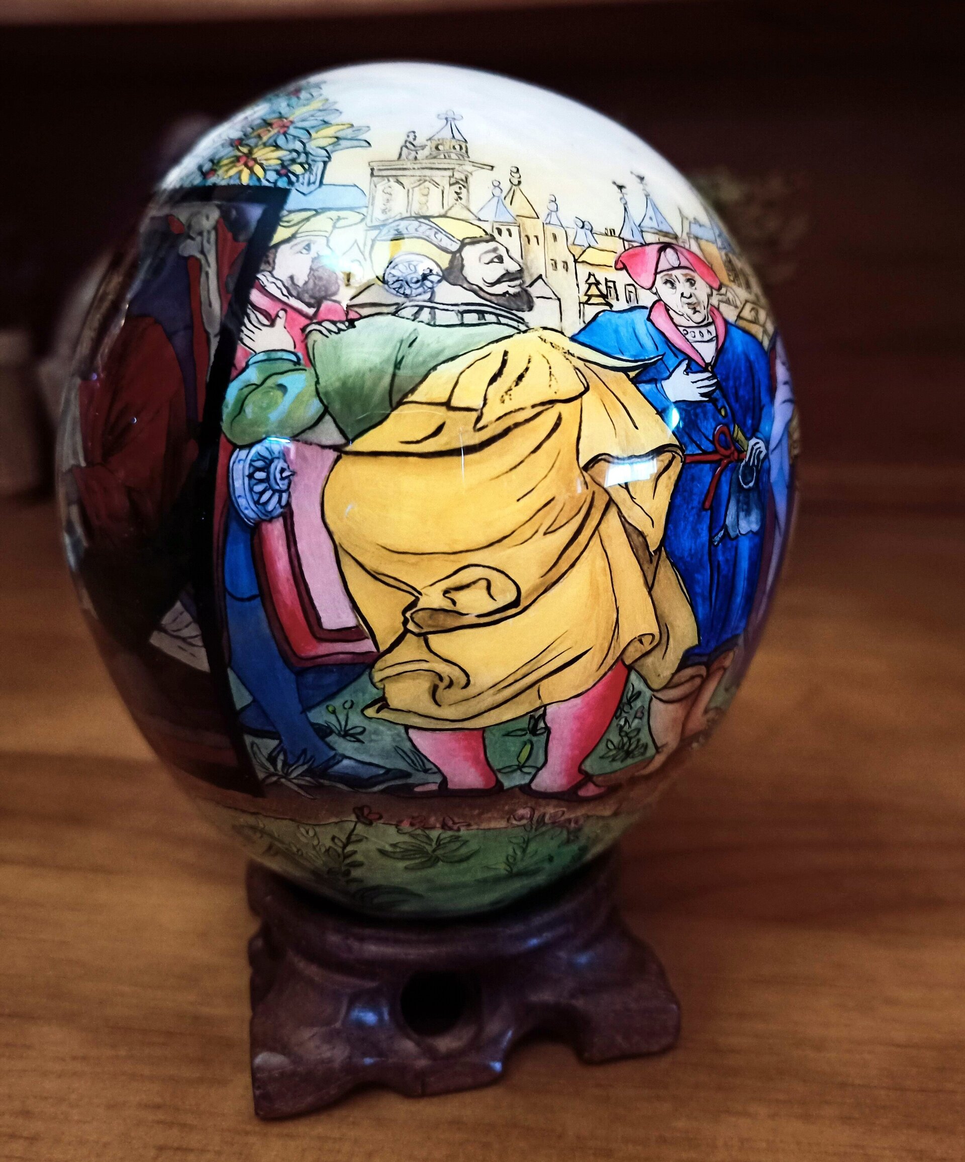 Huevo Artístico Estilo Fabergé en Técnica Escultórica | Obra Original Exclusiva - 4