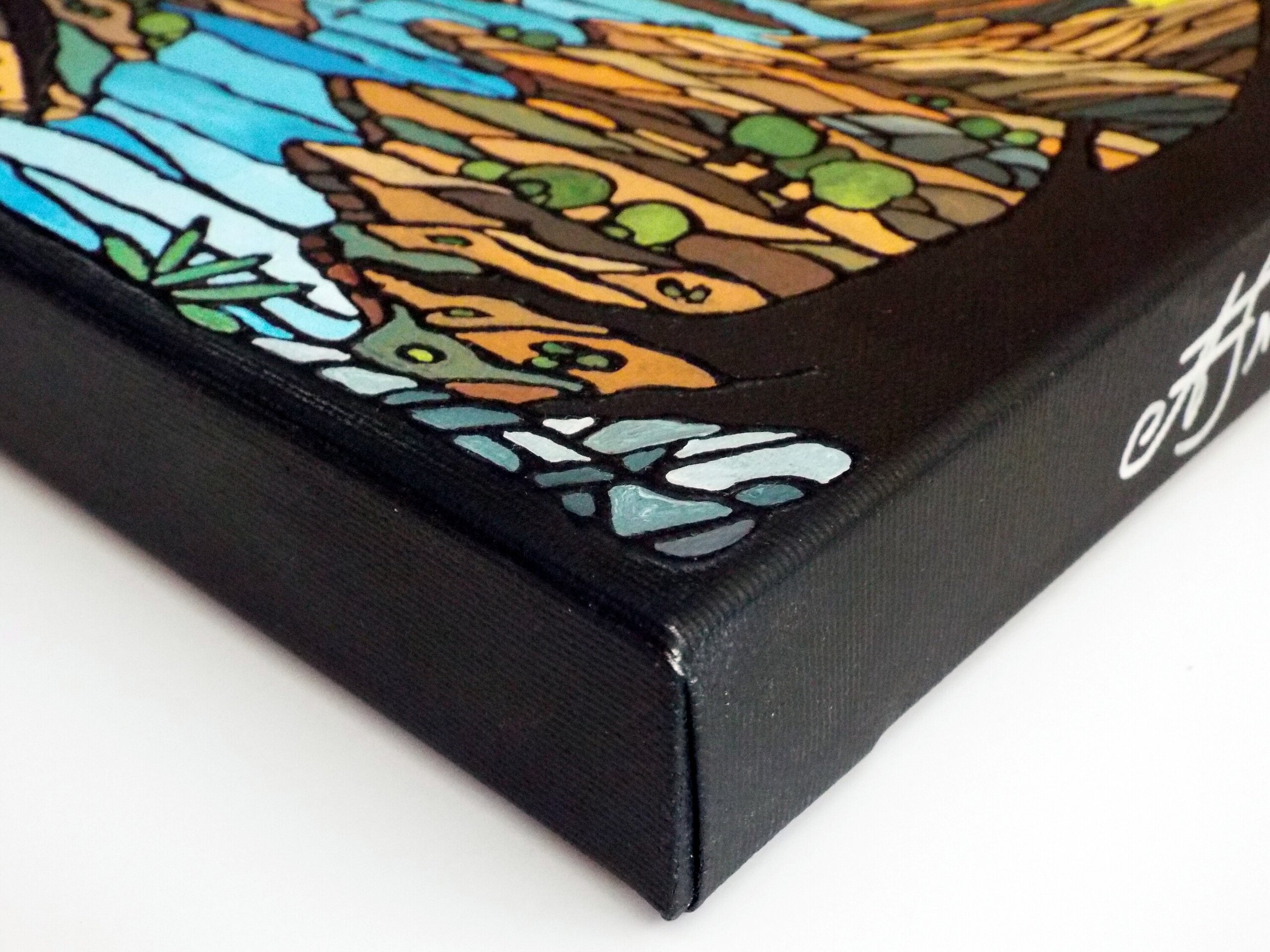 Arte Art Nouveau Original Hecho a Mano Arte Exclusivo - 4