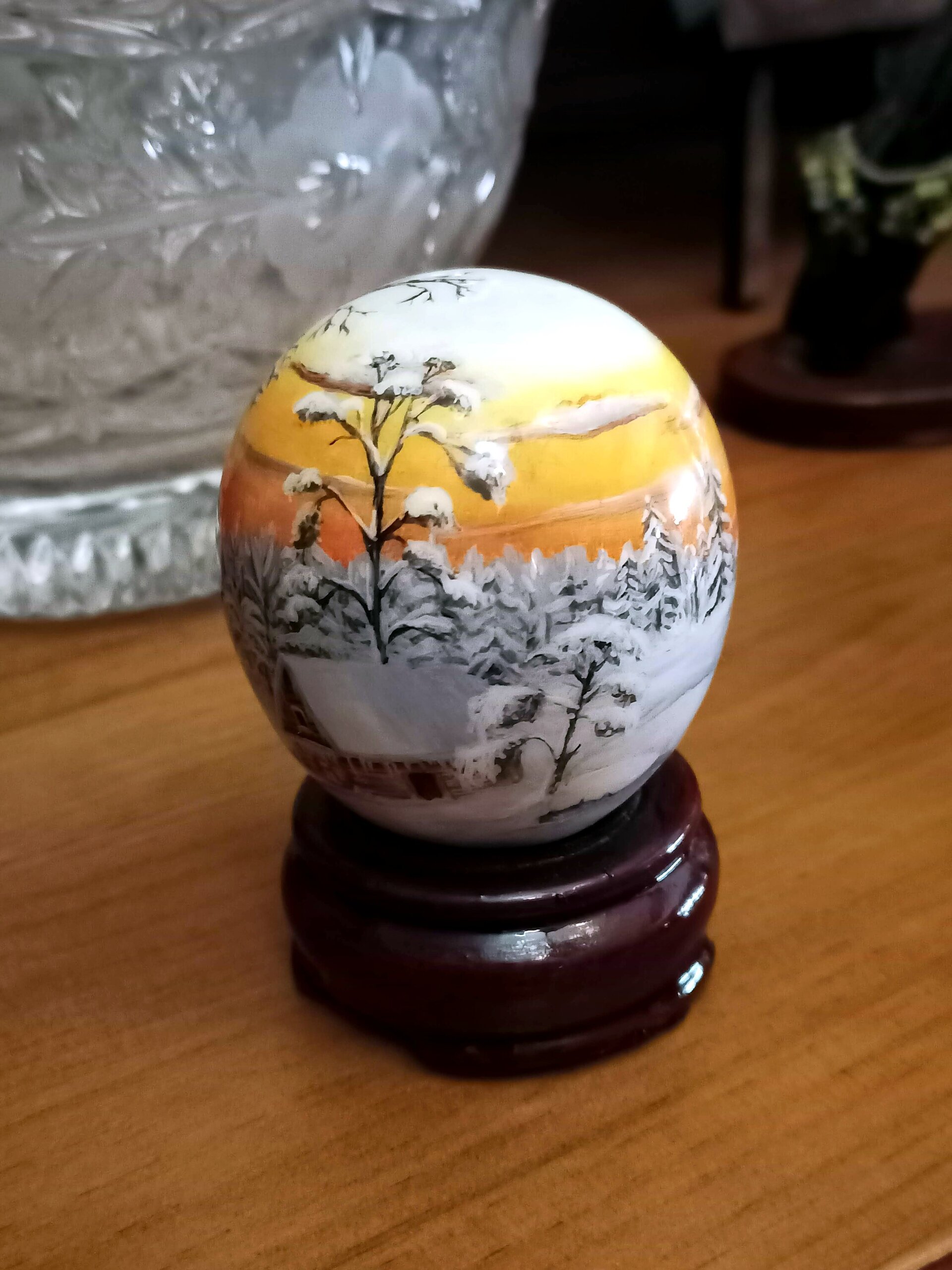 Huevo Artístico | Escultura Decorativa de Lujo Hecha a Mano | Pieza unica - 3