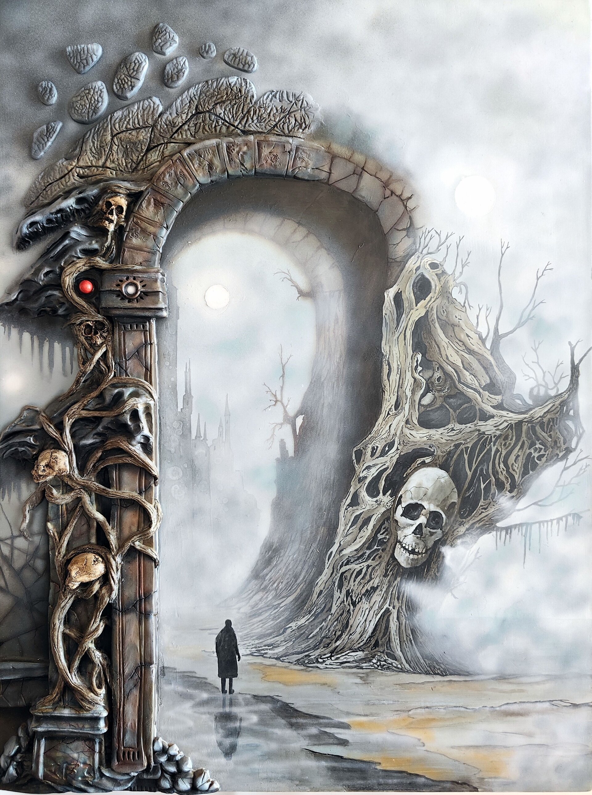 Portal al inframundo escultorico-pictórica Original Arte Contemporáneo Exclusivo - 1